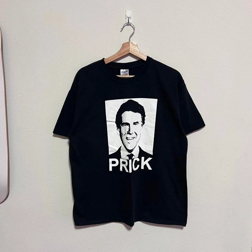 Vintage George Bush Funny Parody 9/11 Black T Shirt Size Large Y2K 2000s