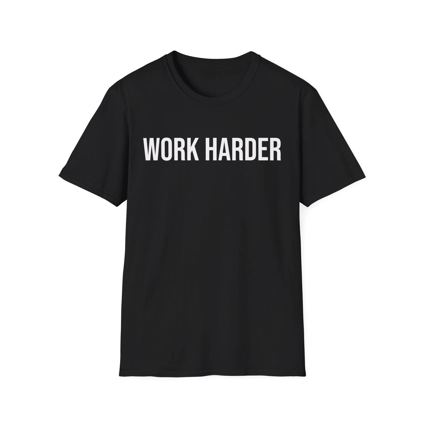 Work Harder Gym Motivational T-Shirt Fitness Workout Discipline Tee Gift