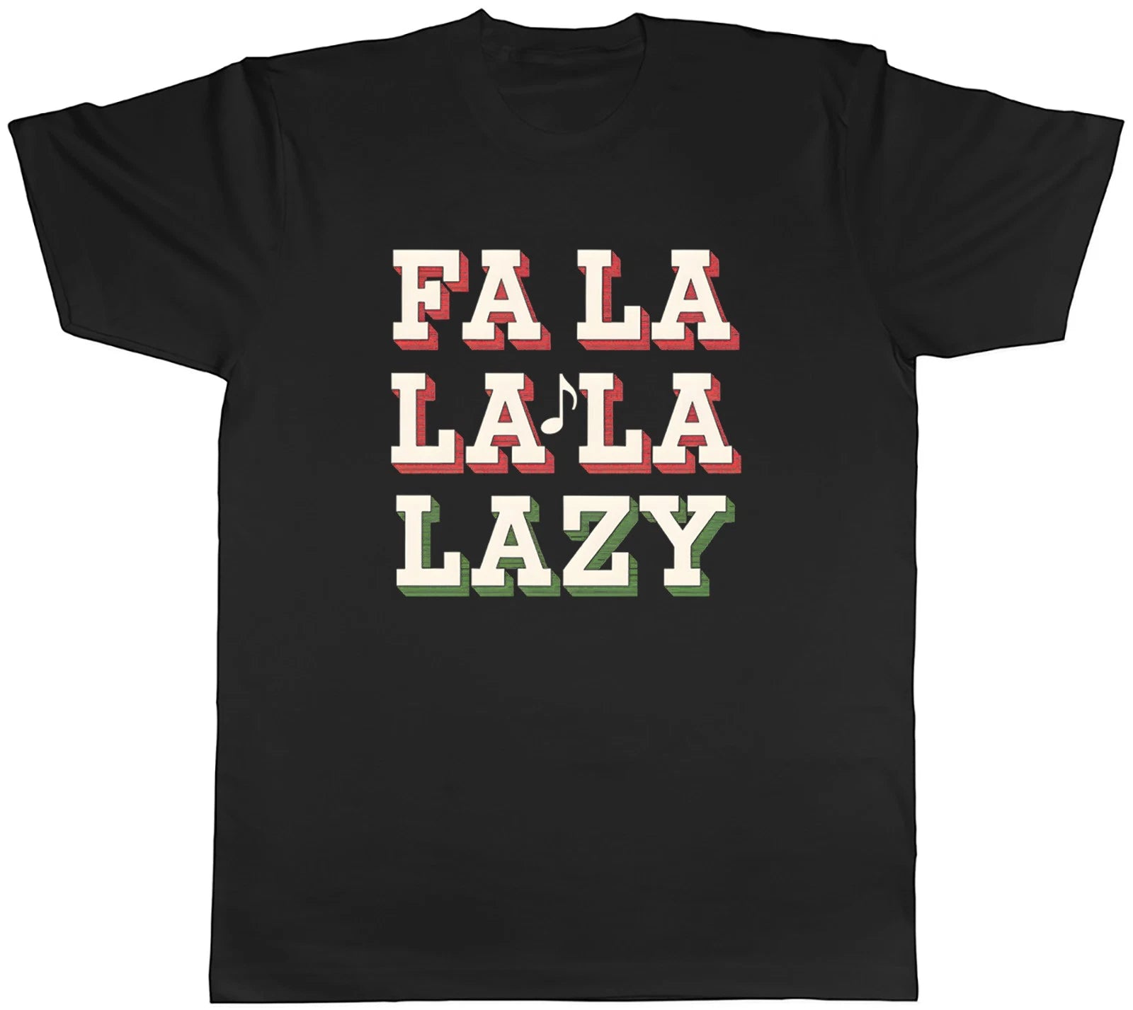 Fa La La La Lazy Funny Christmas Xmas Mens T-Shirt Tee Gift Top