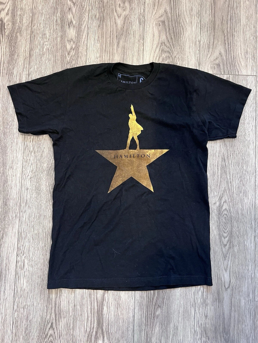 Black Creative Goods Hamilton Musical Graphic T Shirt Medium