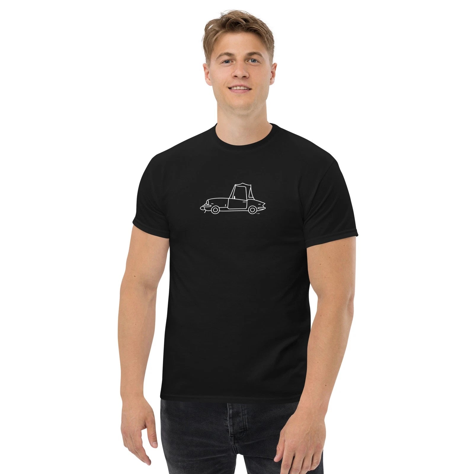 Triumph Spitfire Minimalist Cartoon Drawing T-Shirt