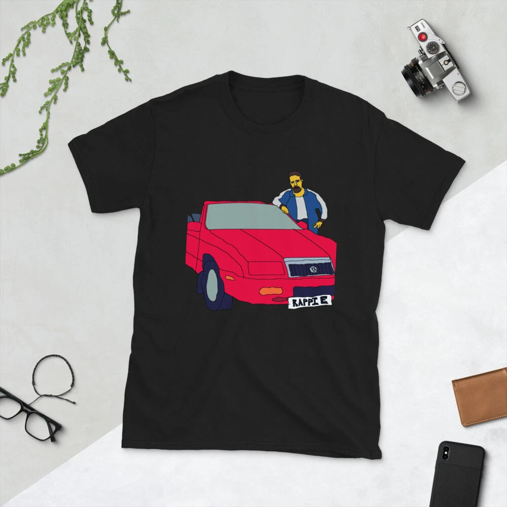 Uncle Raptor His Convertible Chrysler Lebaron Mopar 90s Retro Detroit T-Shirt
