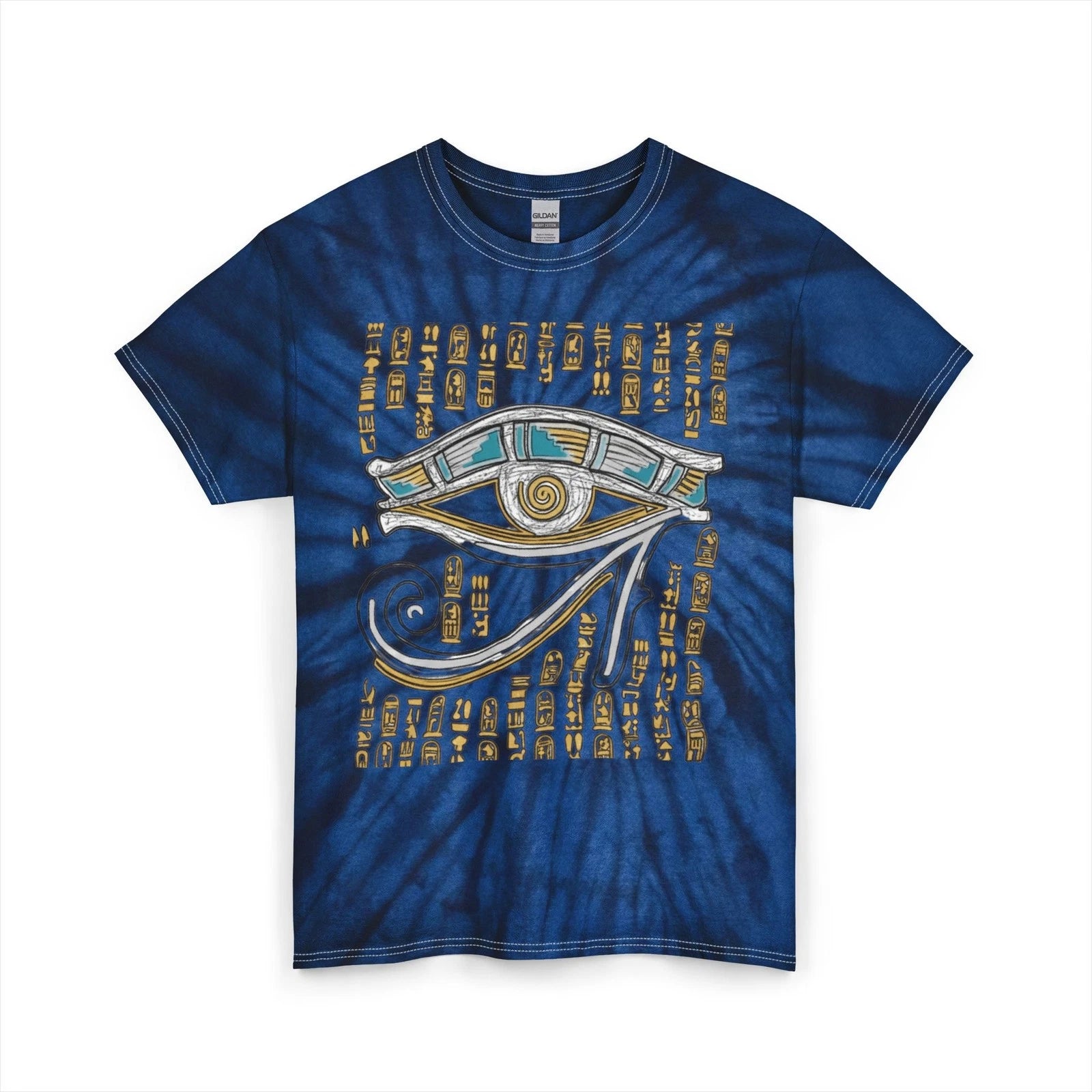 Eye of Horus Tie Dye Tee | Egyptian Symbol Shirt, Boho Cotton Tee, Retro, Y2K
