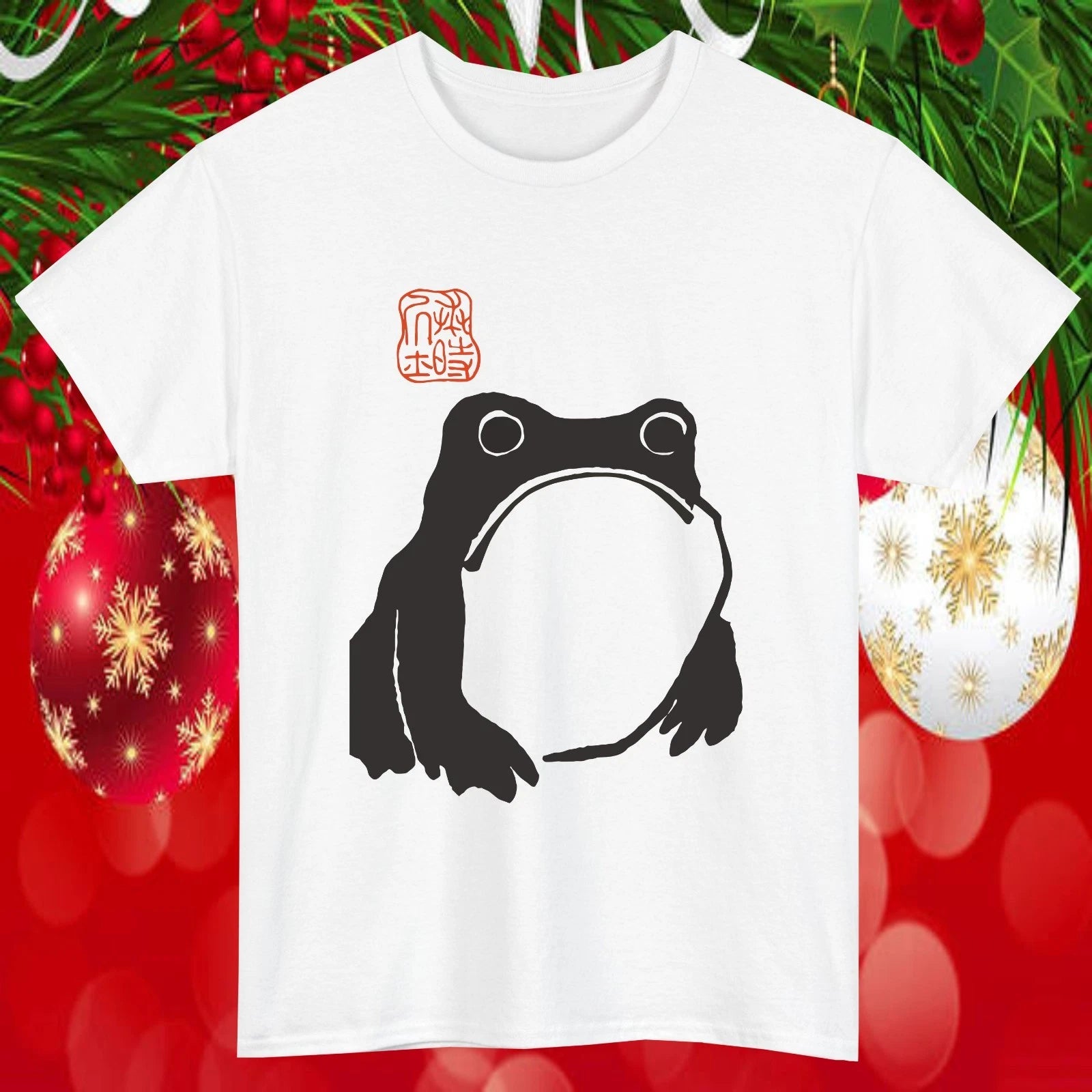 Matsumoto Hoji Frog T-Shirt | Japanese Woodblock Art | Vintage Aesthetic Tee Top