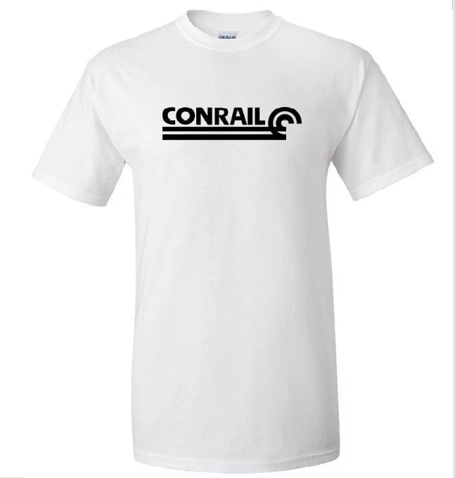 Conrail T-shirt Defunct Railroad Train Company Cool 80s White Tee Shirt S-5XL