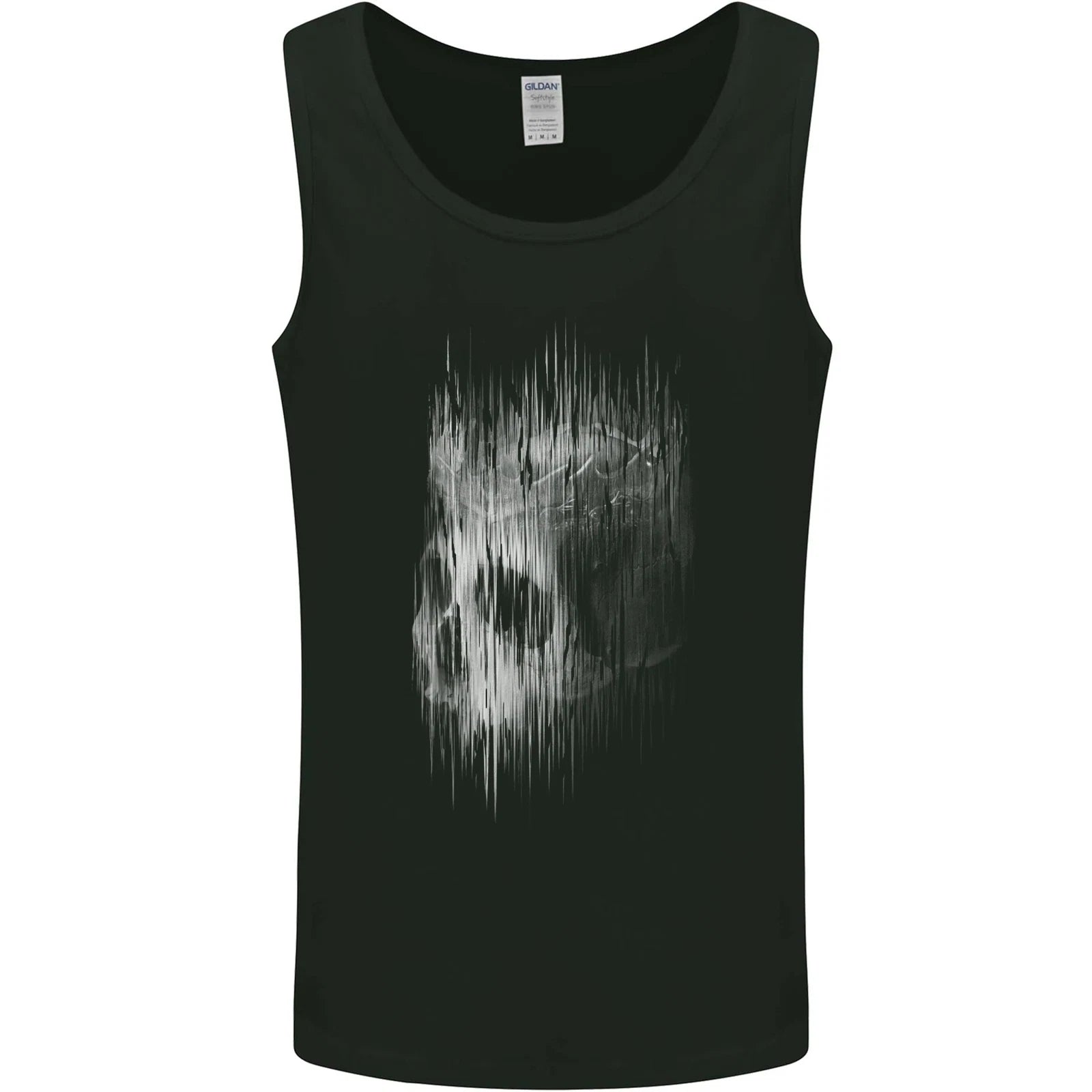 King Skull Gothic Biker Tattoo Tribal Mens Vest Tank Top