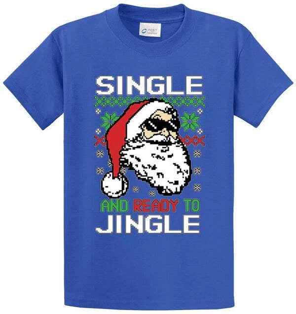 SINGLE JINGLE Cotton Printed Tee Shirt Regular and Big and Tall Sizes