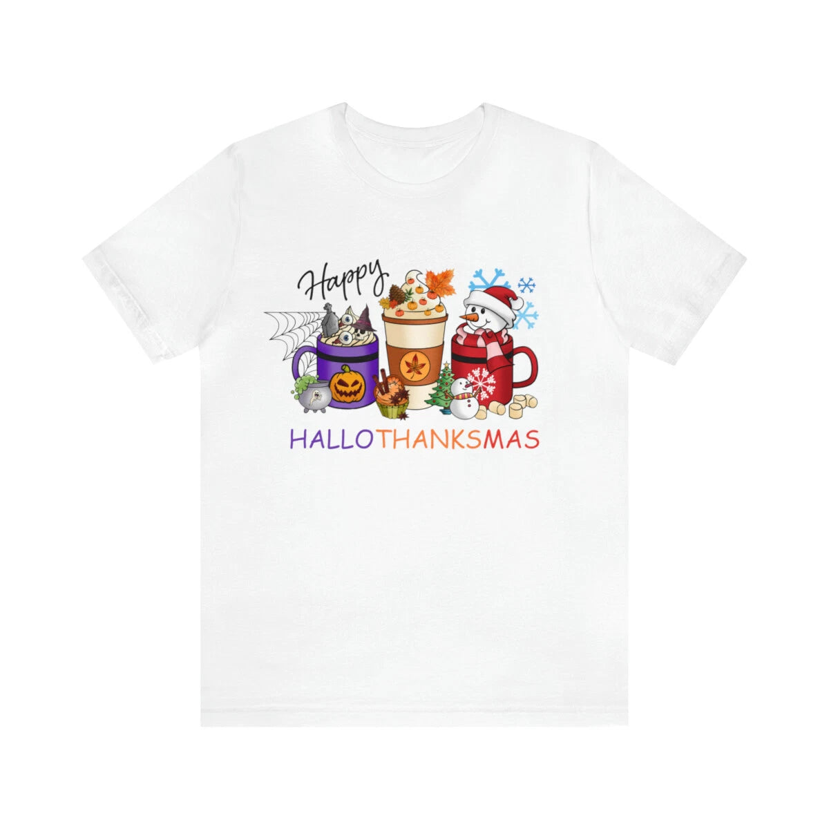Hallothanksmas Coffee Shirt, Hallothanksmas T-shirts, Funny Holiday Shirt