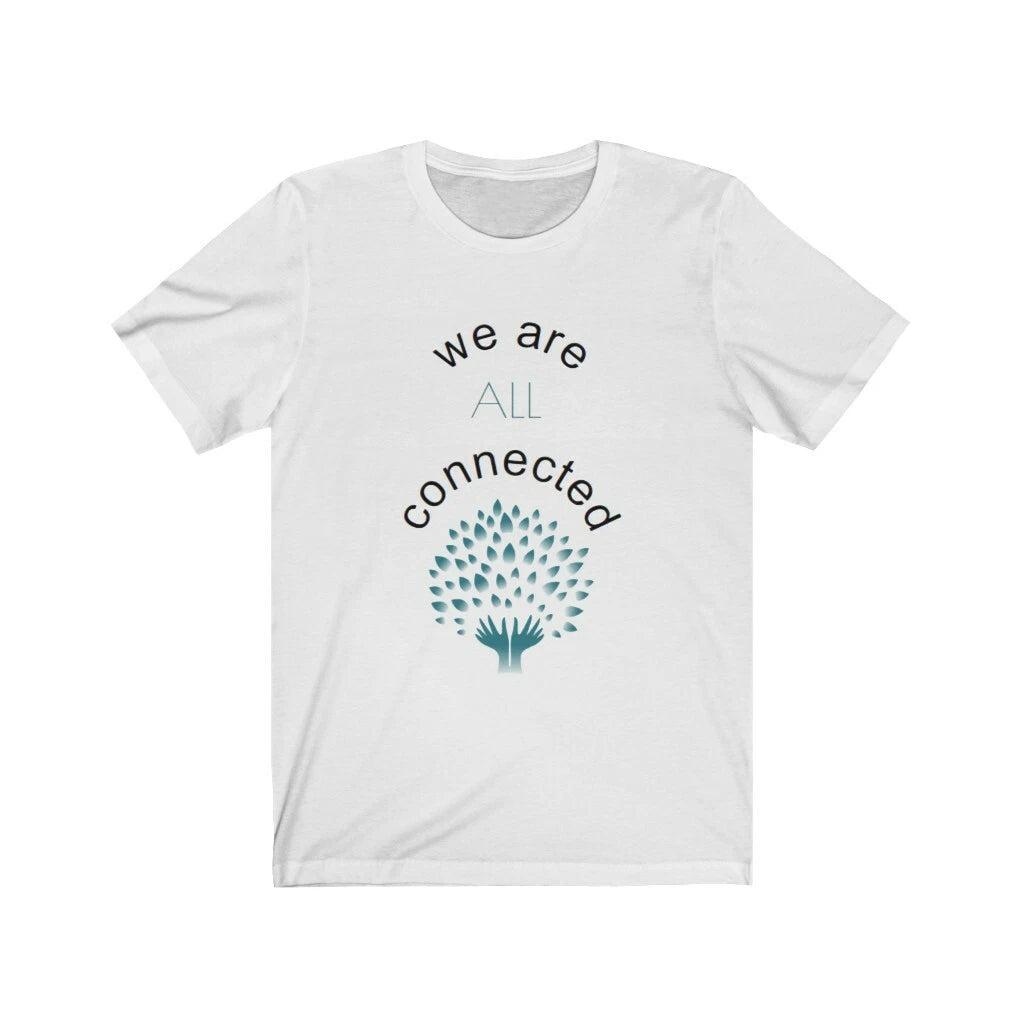We are all connected tee Womens t-shirt Unisex Jersey Short Sleeve BL WH