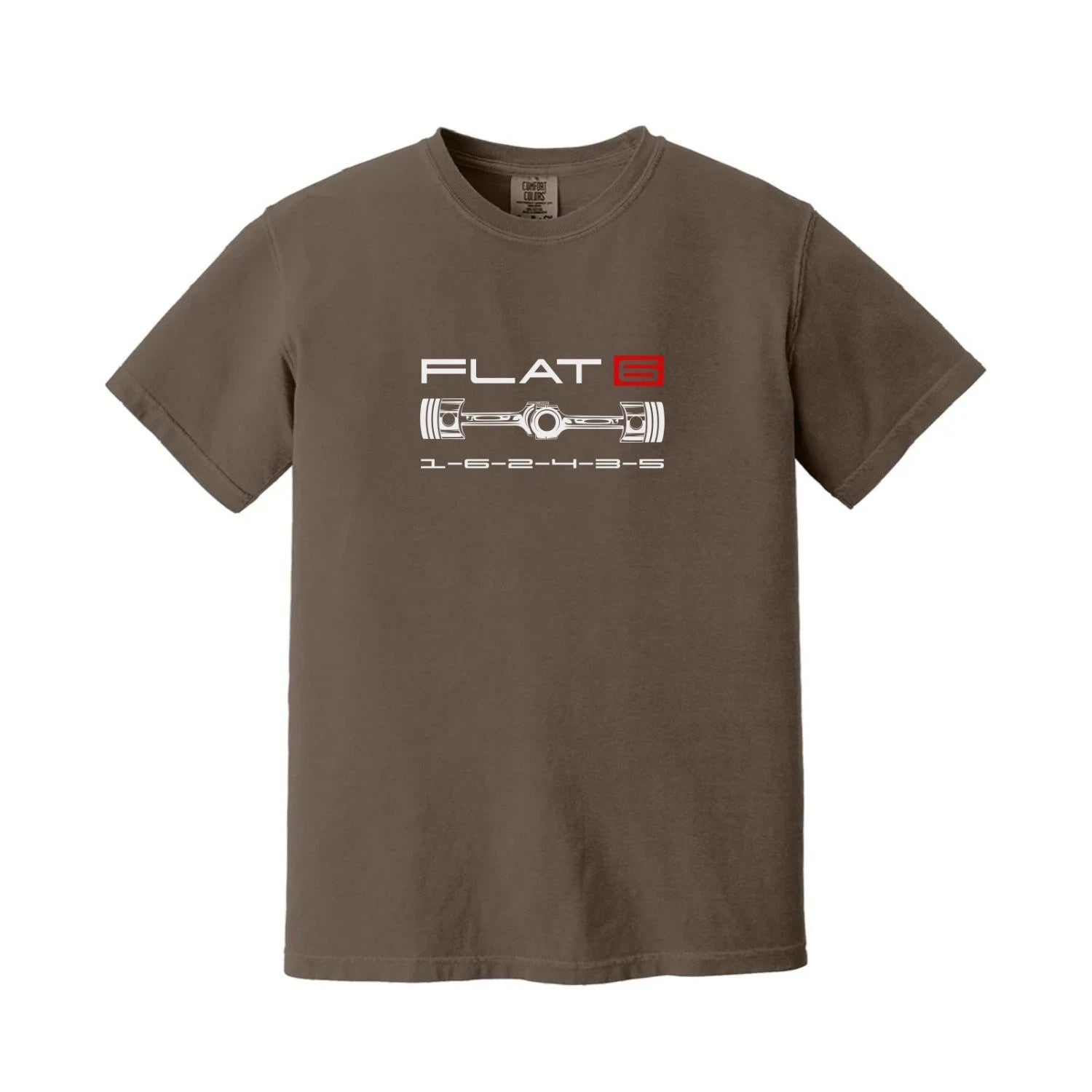 Flat-Six Engine Graphic T-Shirt – Boxer Engine Art Tee, Gift for Air-Cooled Fan