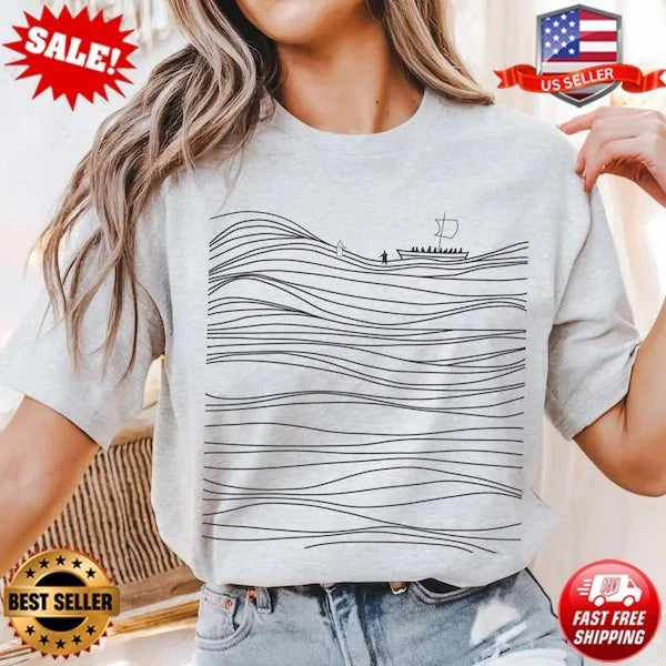 Walk on Water Boho Christian Tshirt, Christian T-Shirt S-5XL FREE SHIPPING