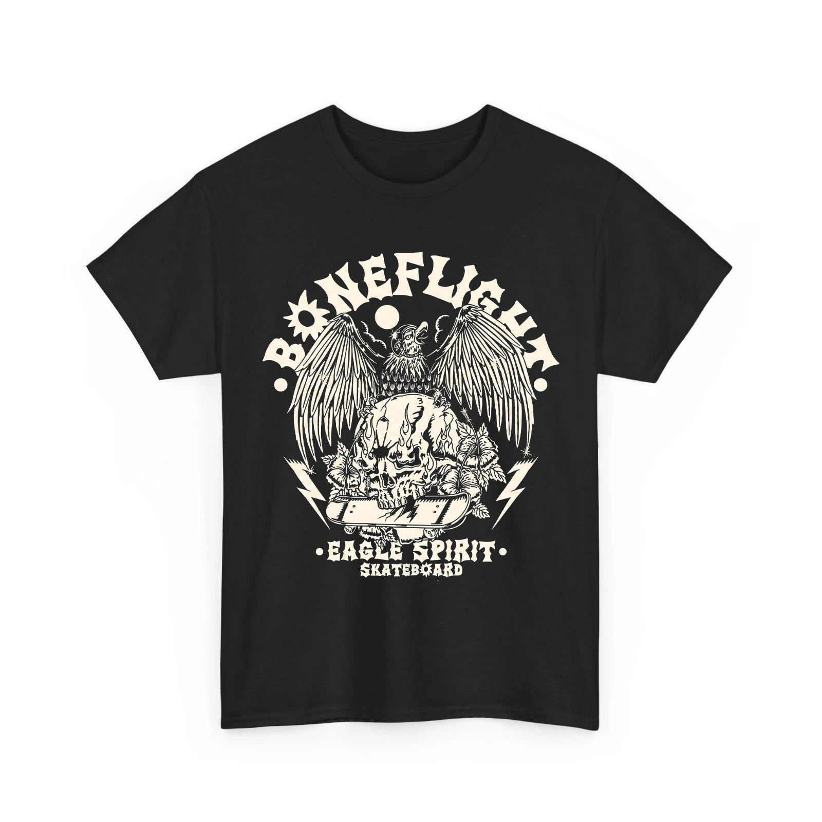 Eagle Skull Skateboard Vintage Edgy Streetwear Graphic Men's T-Shirt