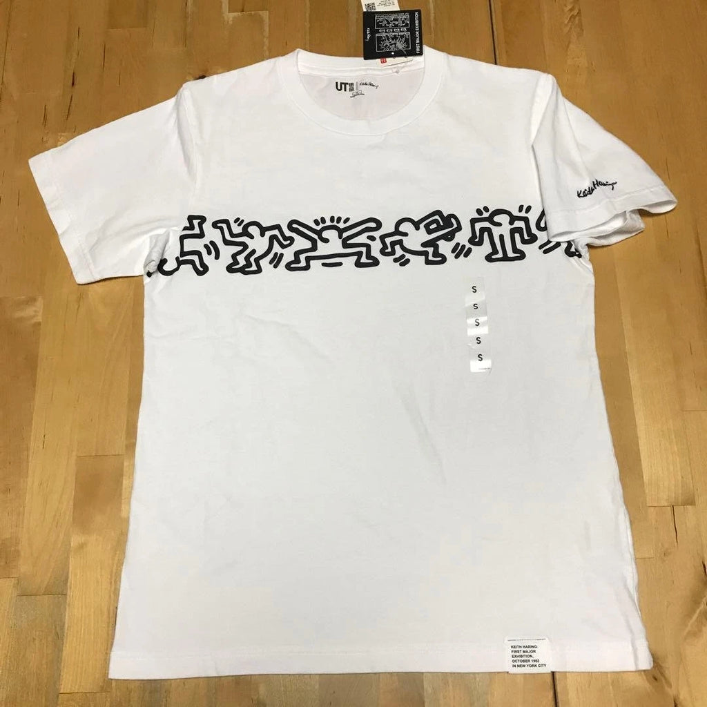 Uniqlo Keith Haring T-shirt White S Art Pop Cotton Graphic Shirt