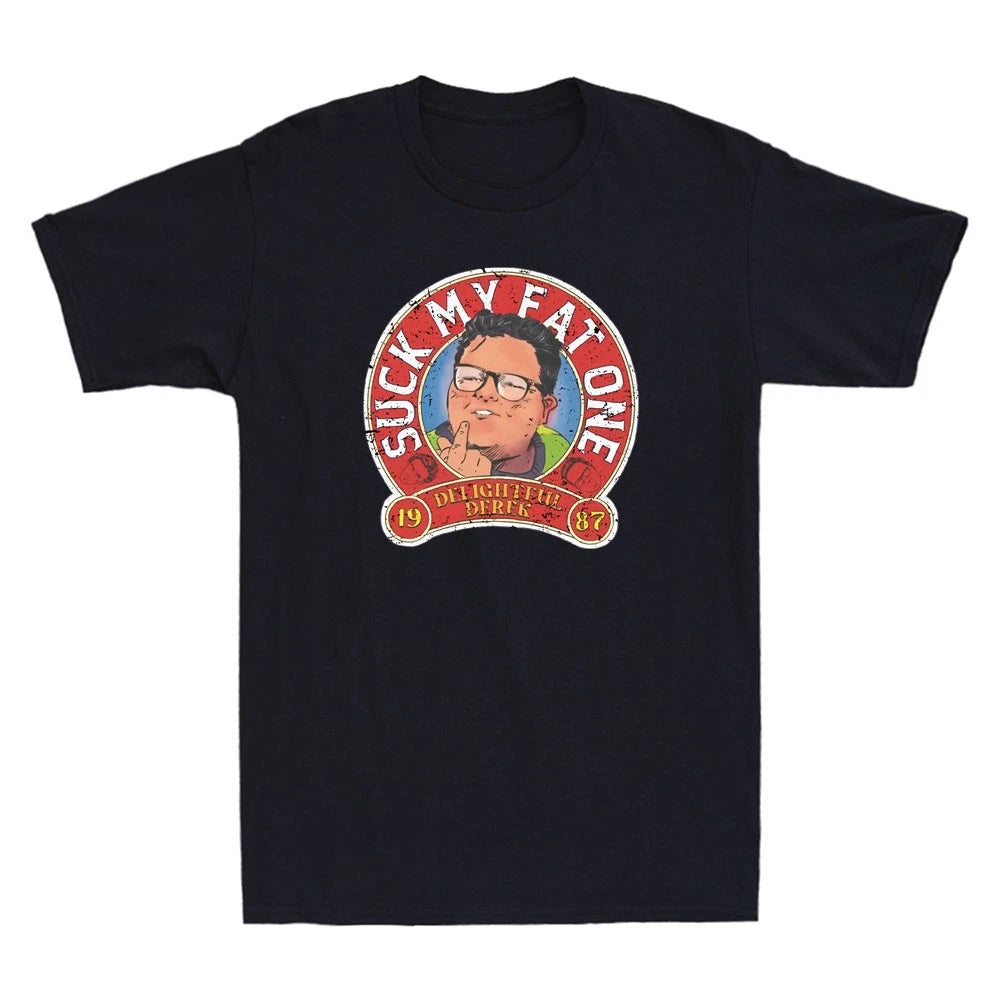 Suck My Fat One DipShit Funny Graphic Sarcastic Quote Men's Short Sleeve T-Shirt