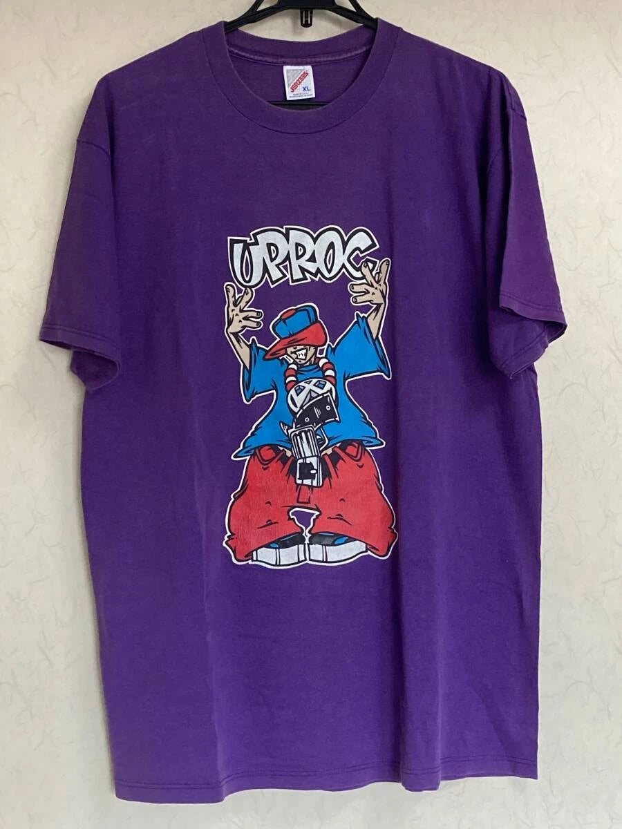'90s T-shirt JERZEES Made in USA XL intage UPROC Street Fashion Hip Hop Gangsta