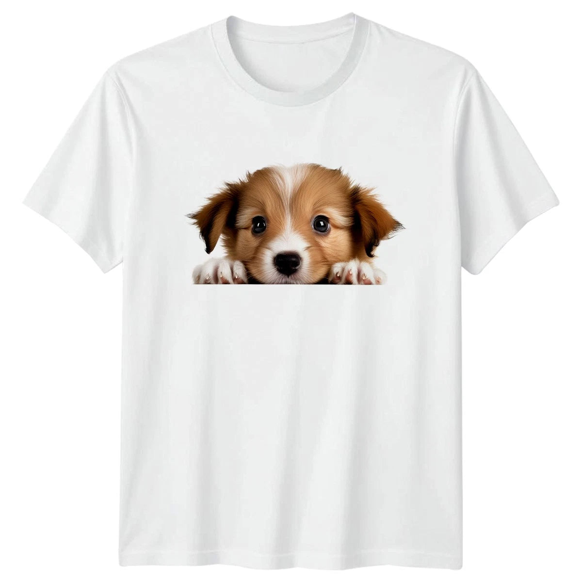 Cute Peeking Puppy T-Shirt Puppy Dogs Animals 2026 Birthday Gift For Him And Her
