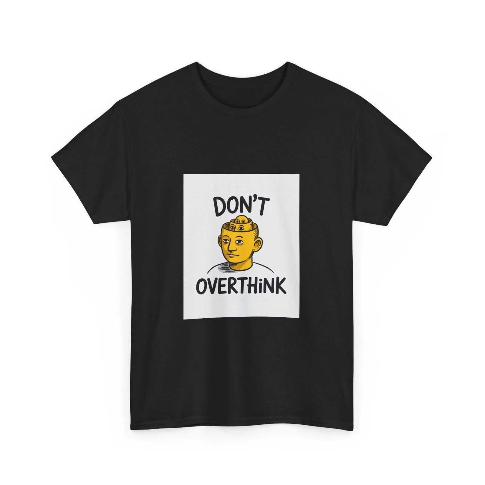 Impressley "Don't Overthink" Graphic T-Shirt – Fun Design Unique Casual Wear