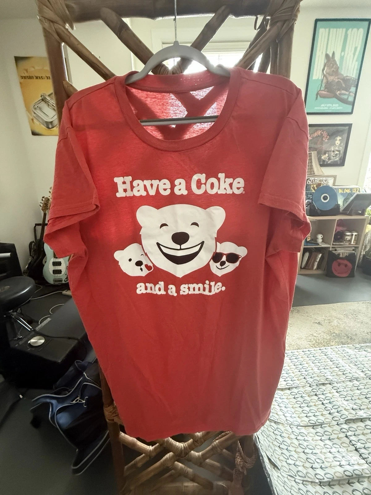 Vintage 80s Have a Coke and a Smile Single Stitch Adult XL RARE Coca Cola Shirt
