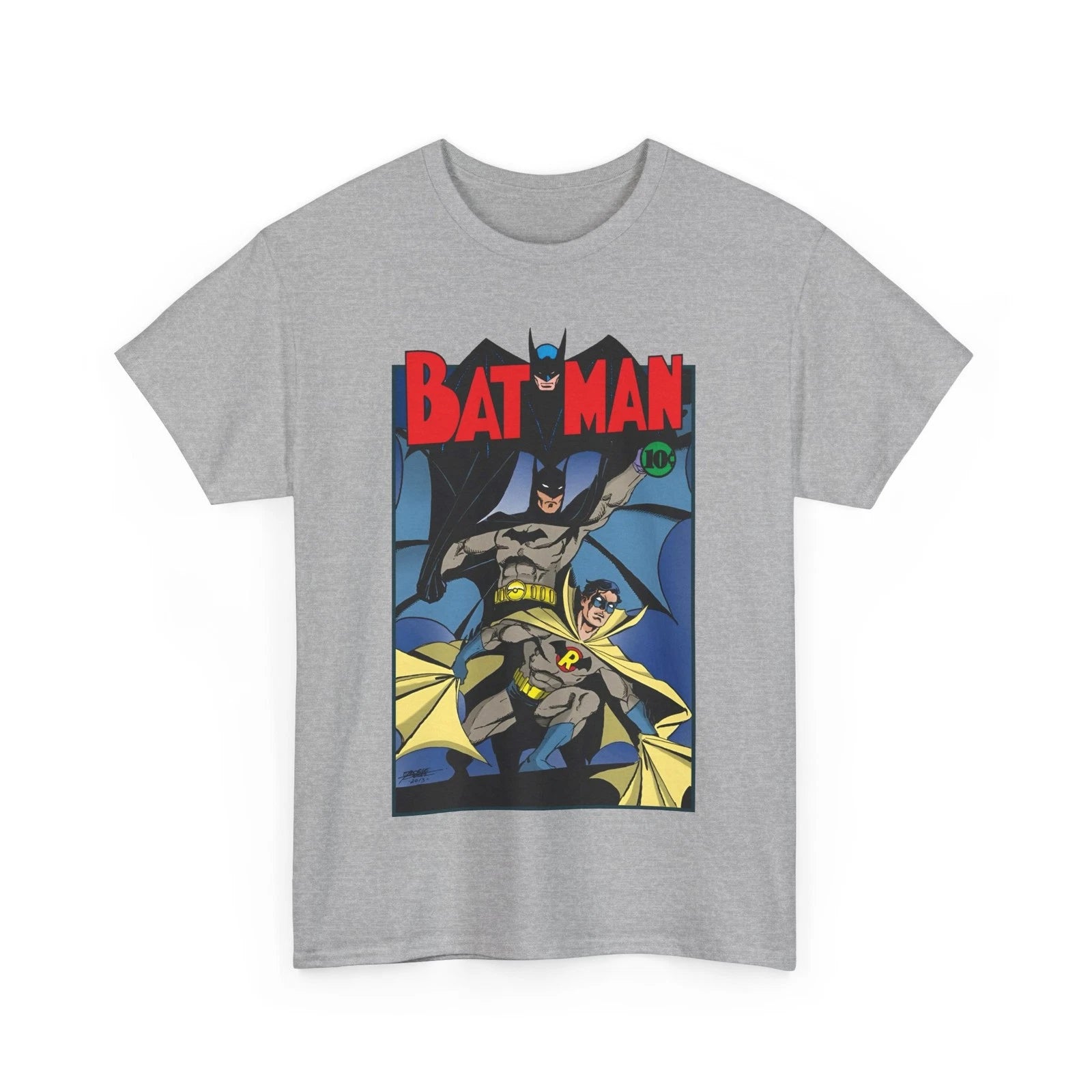 Batman & Robin T-Shirt George Perez Art Earth 2 DC Comics JSA Golden Age Tee