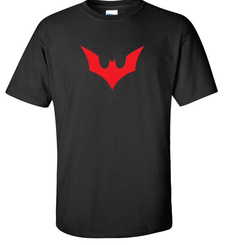 Batman Beyond Logo T-Shirt Cotton Black Red Royal Navy Cartoon S - 5XL