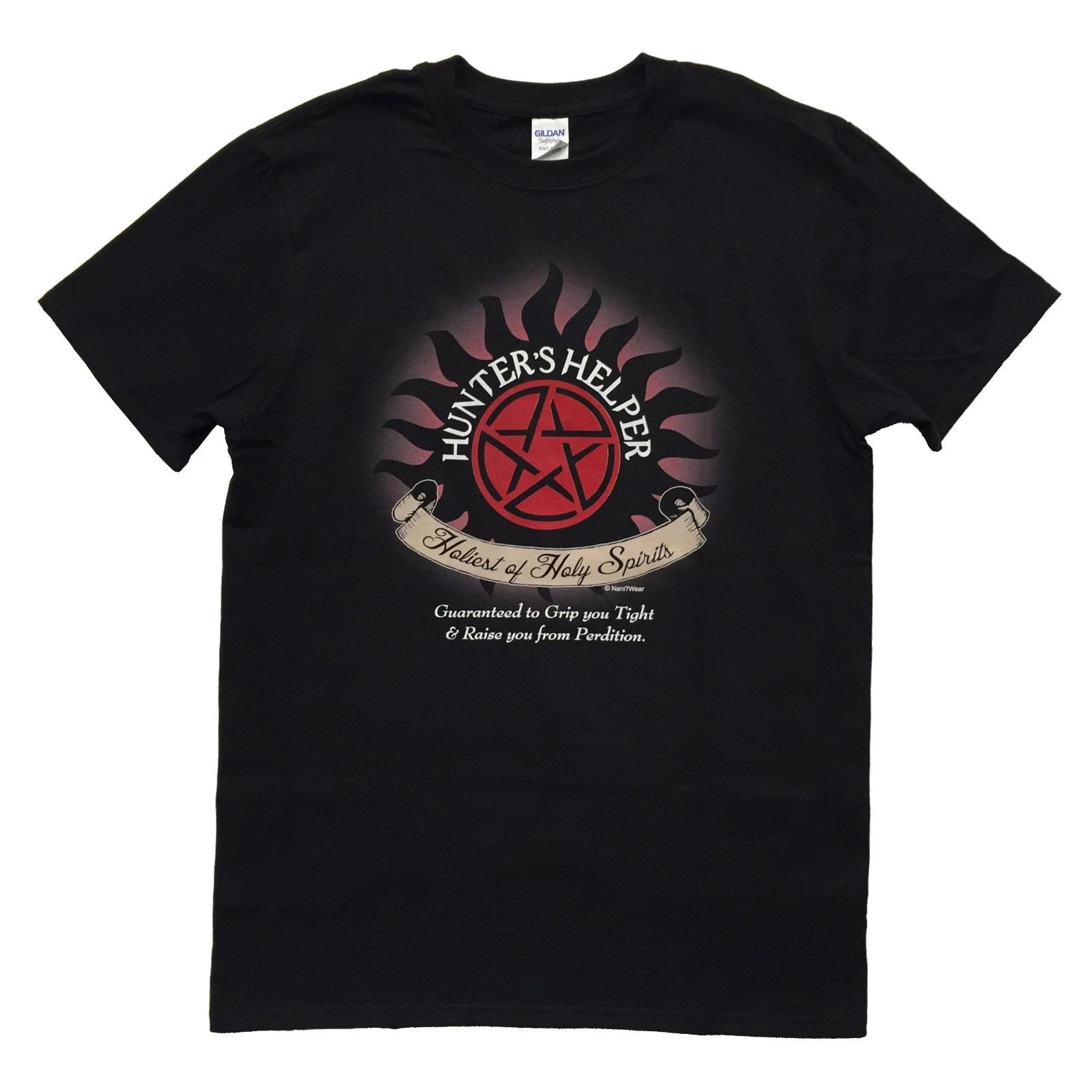 Hunters Helper Supernatural Meme Black T-Shirt