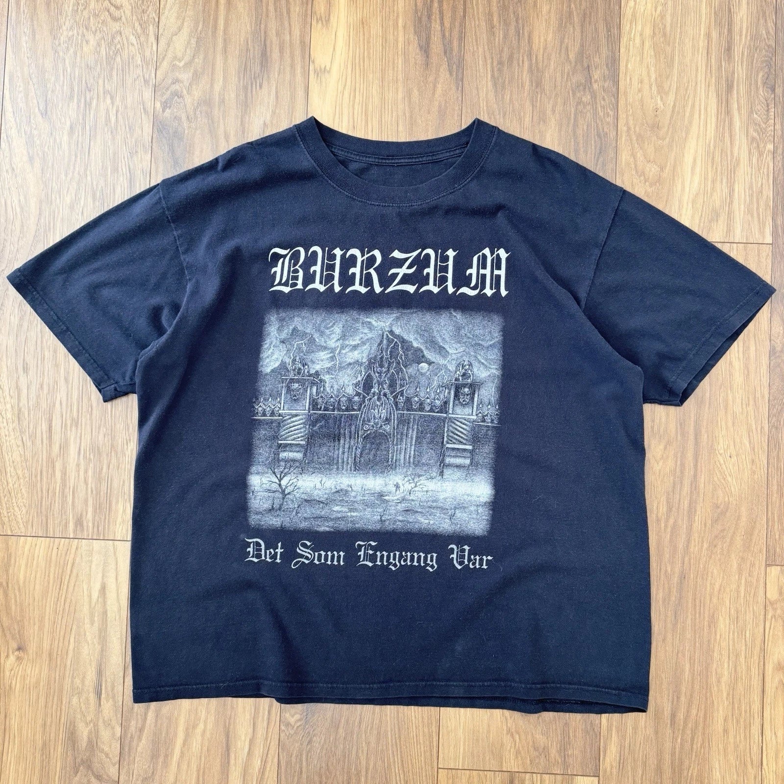 Vintage 1BURZUM Band Tshirt XL Black Metal Mayhem Darkthrone 2000’s Y2K