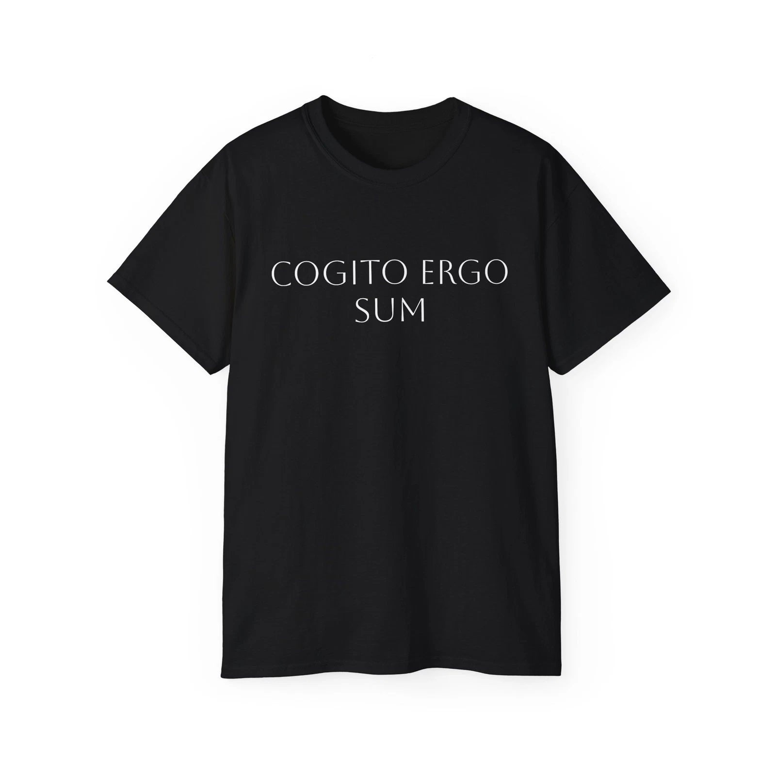 Philosophy Tee, Descartes Shirt, Minimalist Cogito Ergo Sum T-Shirt, Rationalist
