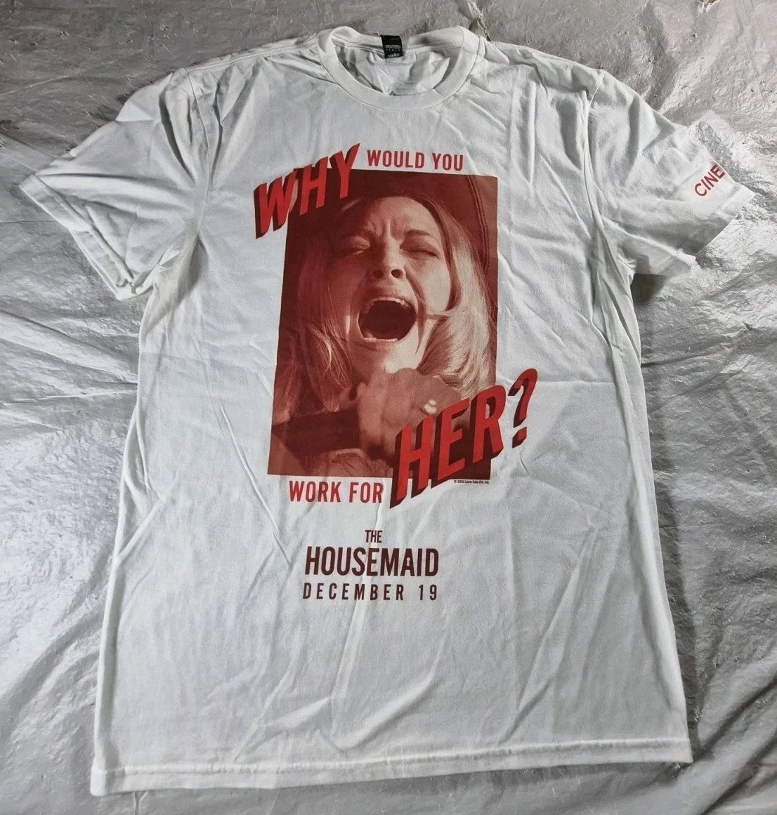 The Housemaid Cinemark Exclusive Amanda Seyfried Movie Promo White TShirt Medium