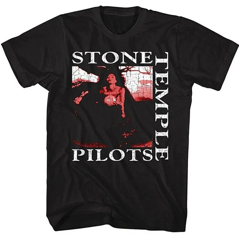 New Authentic Stone Temple Pilots Core Album Lightweight Grunge STP Band T-Shirt