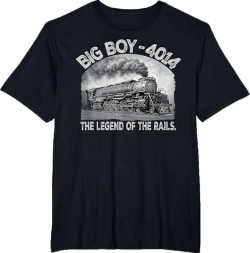 Big Boy 4014 Steam Engine Locomotive Train Vintage Railroad T-Shirt S-3XL