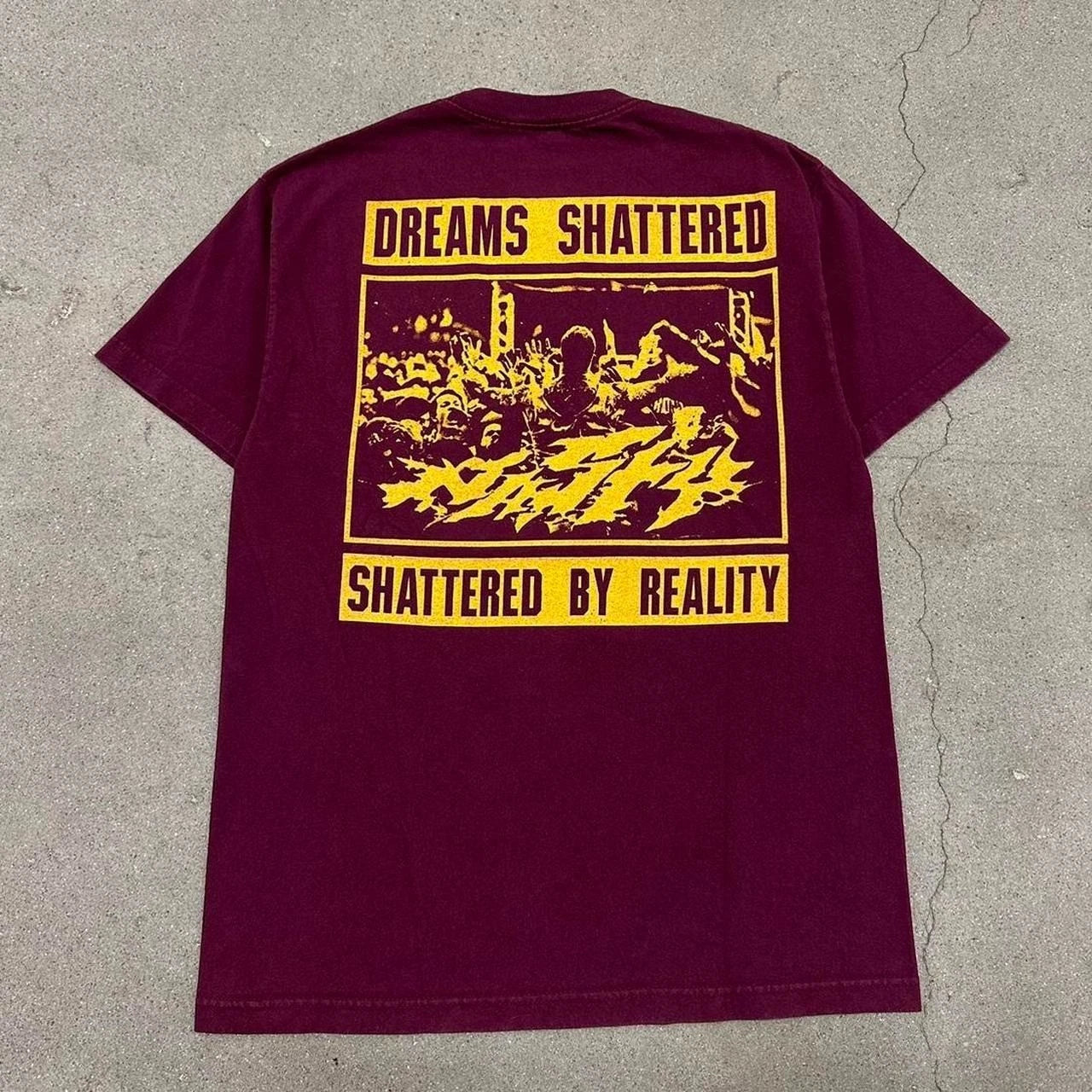 Y2K Nasty Dreams Shattered by Reality Grunge T-Shirt