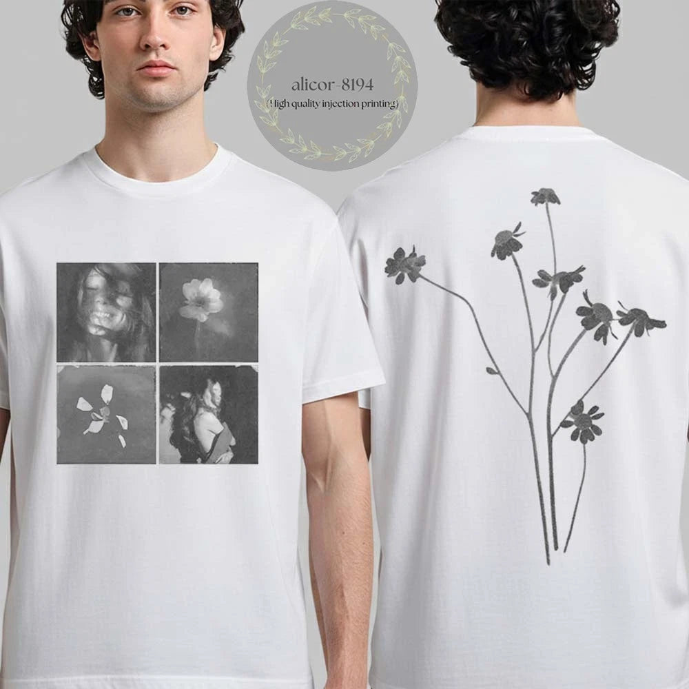 Ariana Grande Petal Album Merch Title Photo With Floral T-Shirt
