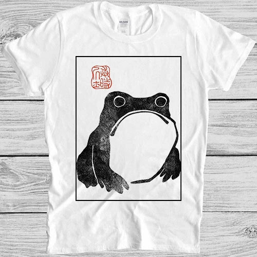 Unimpressed Frog Matsumoto Hoji Meika Gafu Japanese Toad Demons Tee T Shirt M491
