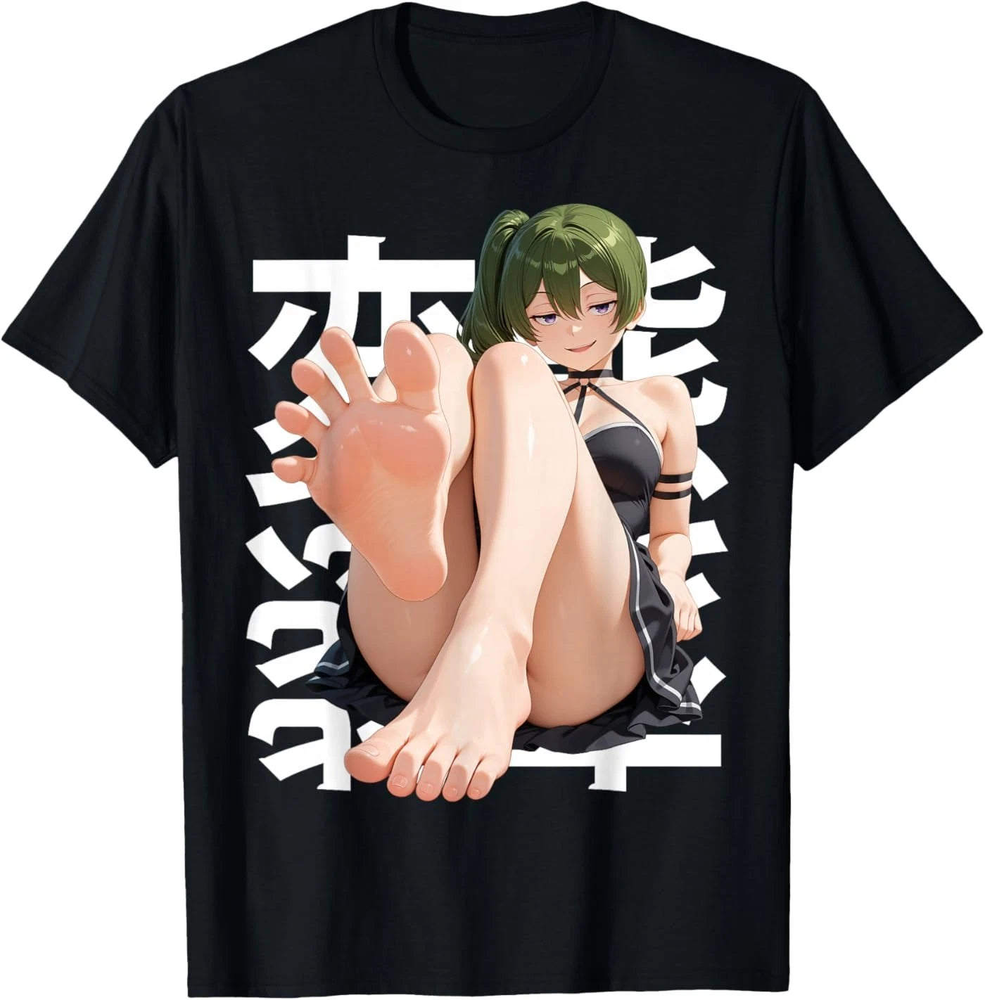 Japanese Femdom Waifu Submissive Anime Feet Toes Otaku Manga T-Shirt