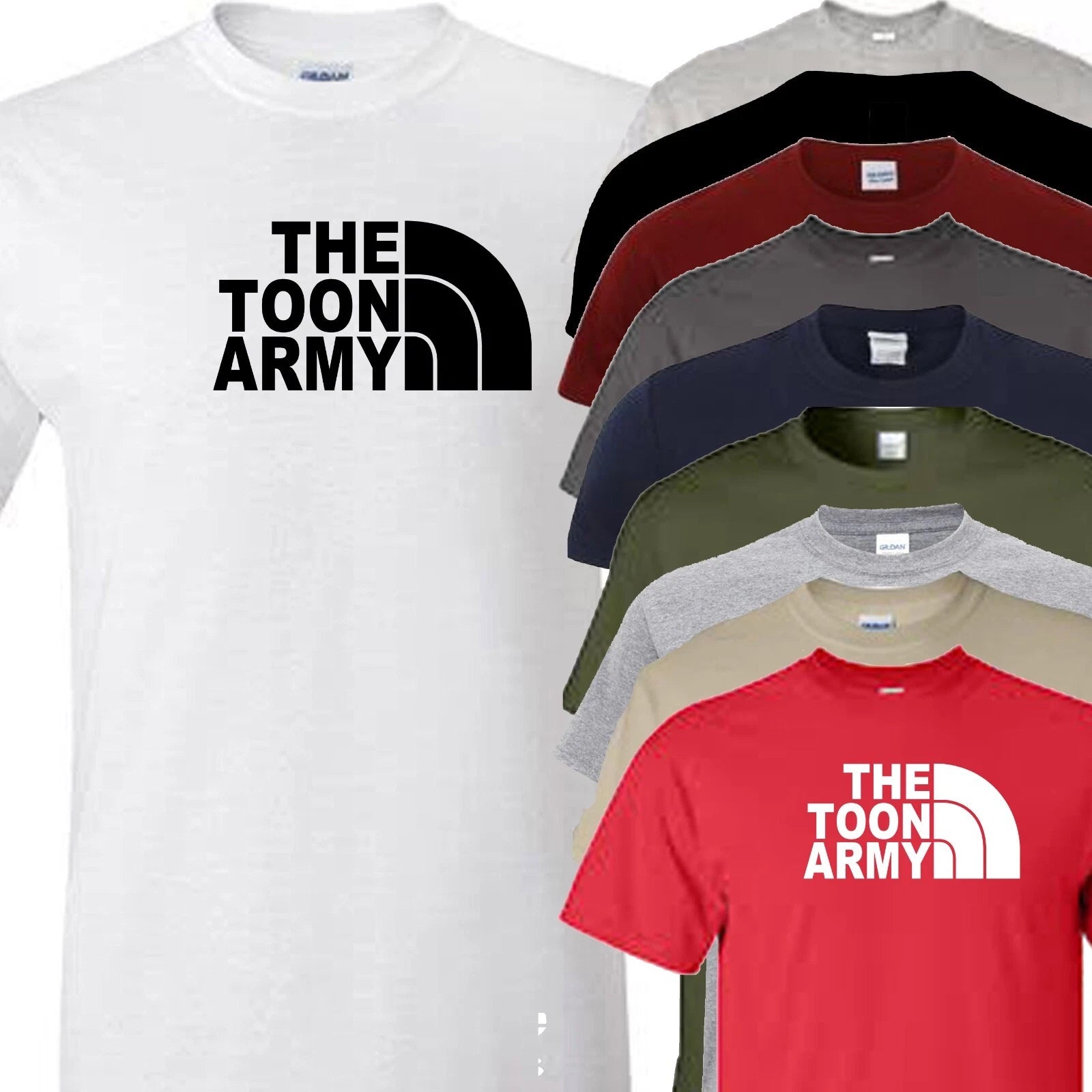 Newcastle t shirt toon army novelty design fan supporter