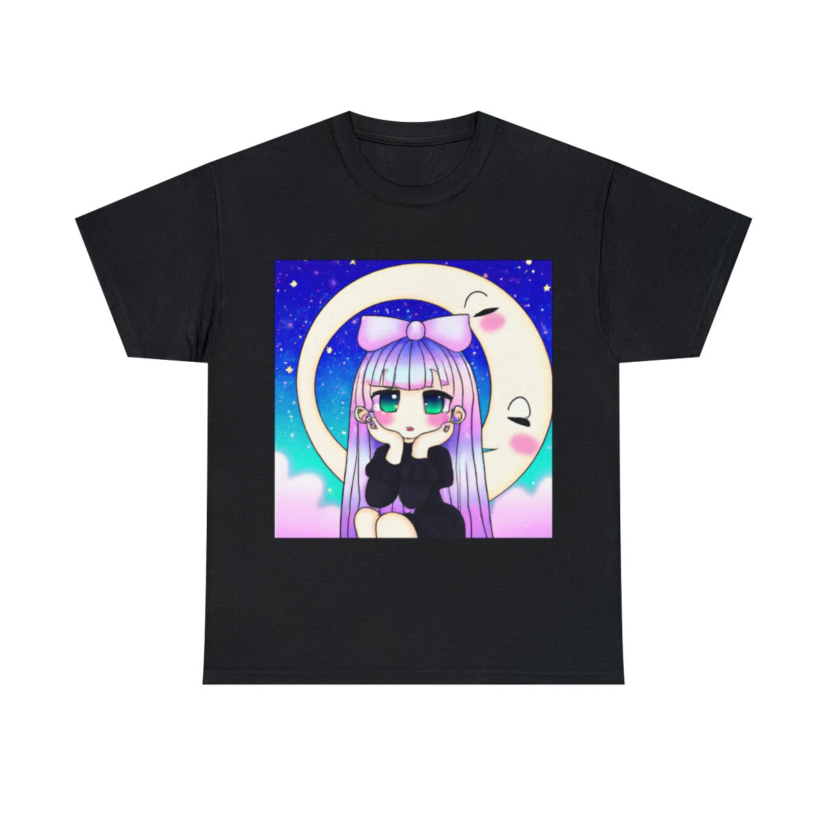 Cute Kawaii Anime Pastel Goth T Shirt Unisex Adults NEW Graphic Tee Moon Gothic