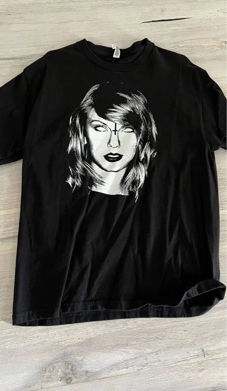 Methsyndicate Shirt Large Black Taylor Swift Mark Of Beast Grunge Rock Metalhead