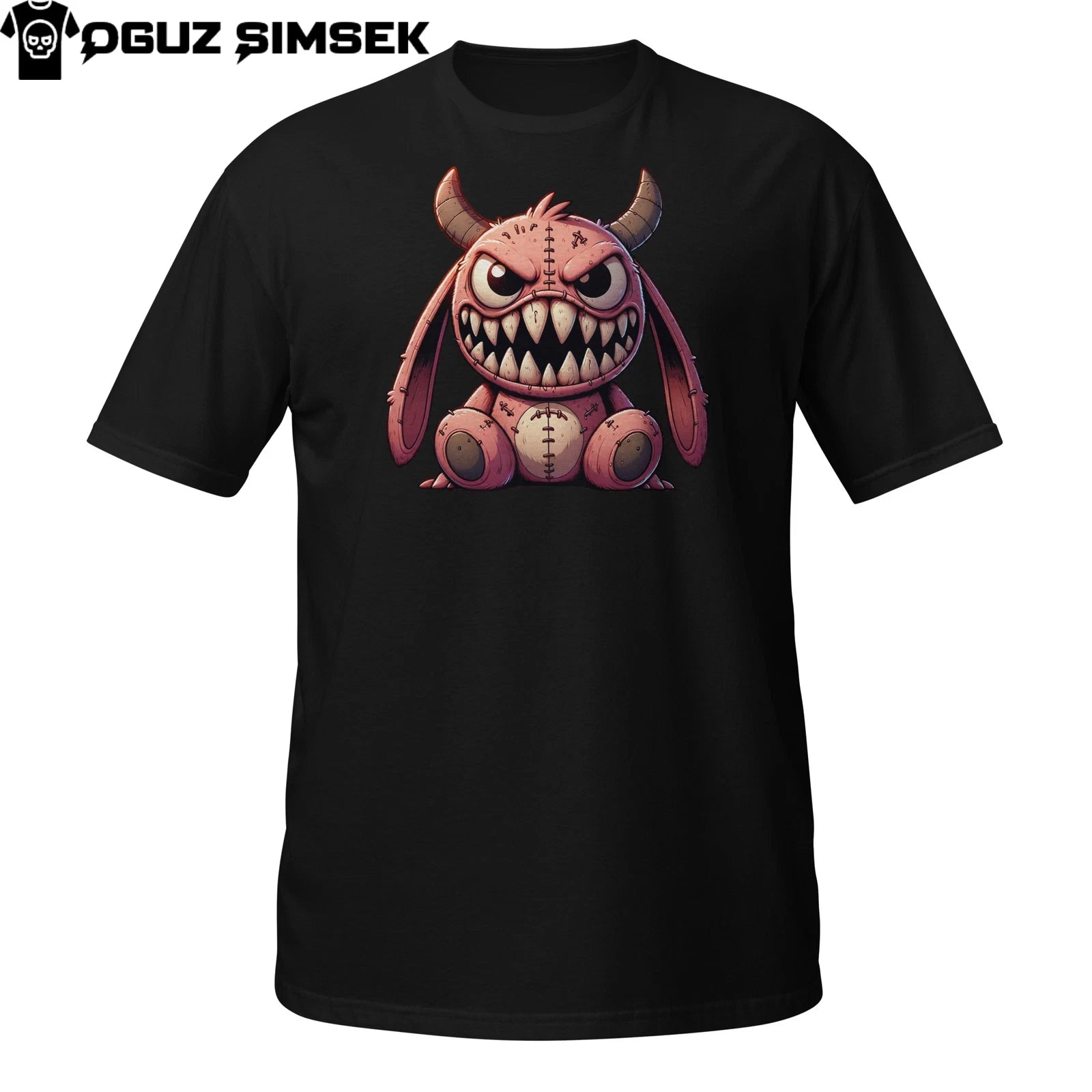 Demonic Plush Bunny T-Shirt | Creepy Cute Horror | Gothic Monster Kawaii Tee