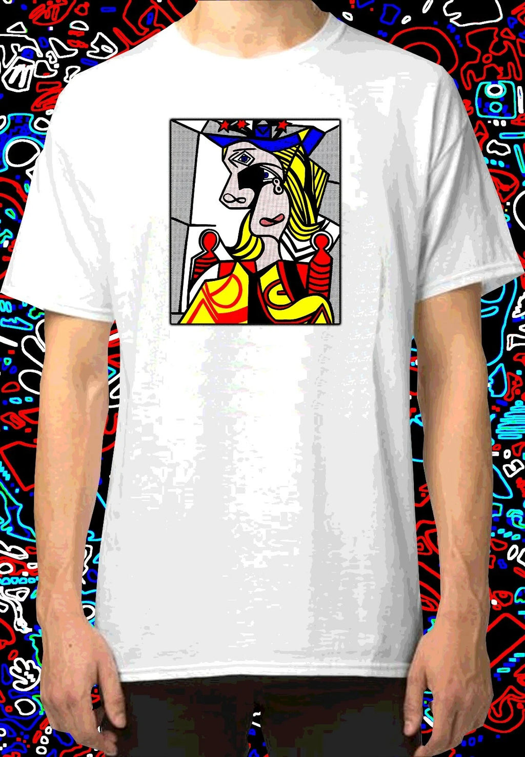 Pop Art Rock Punk Retro Vintage cult Flowered Comic T Shirt INISHED Productions