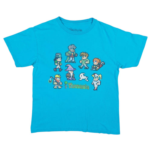 2016 Terraria Sandbox NPC Pixel Art Game Promo Official Merch T-Shirt S/M