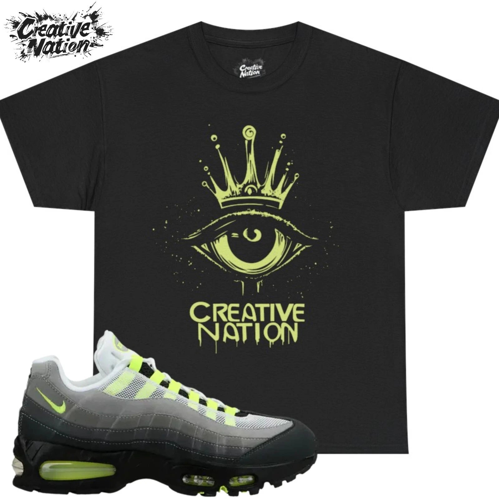 Shirt To Match Air Max 95 OG Neon Unisex Tee Sneaker Shirt Crown Shirt For 95