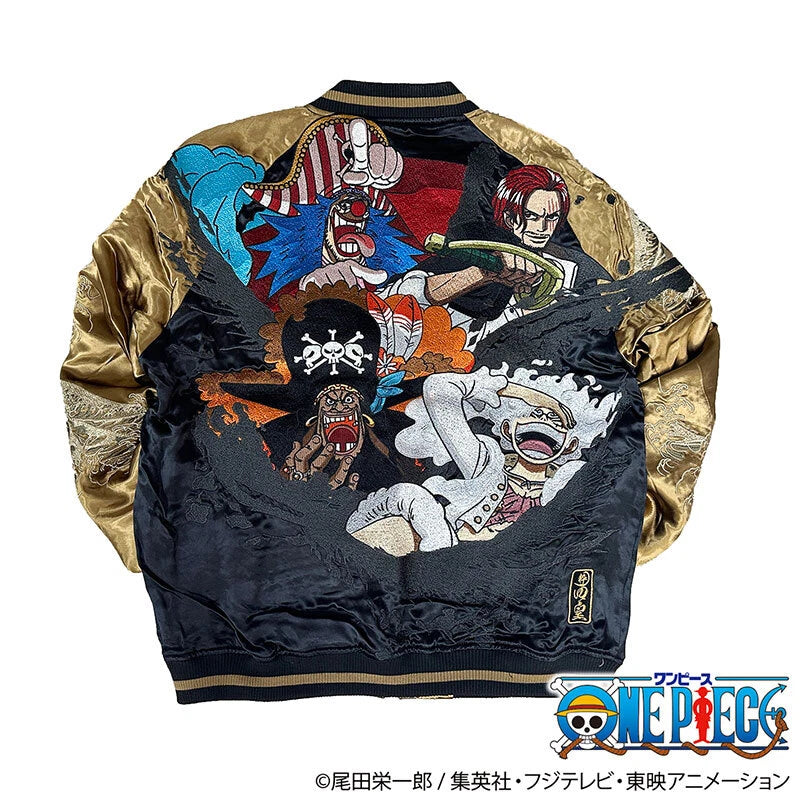 Karakuri Soul x ONE PIECE FOUR EMPERORS Sukajan LUFFY SHANKS BUGGY TEACH NEW