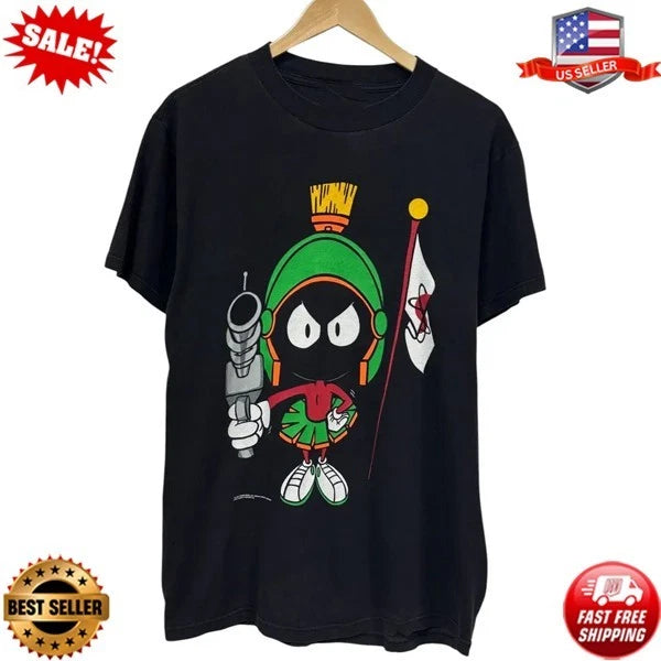 Vintage 90's Tultex Marvin the Martian Looney Tunes Cartoon Tee T-Shirt S-5XL