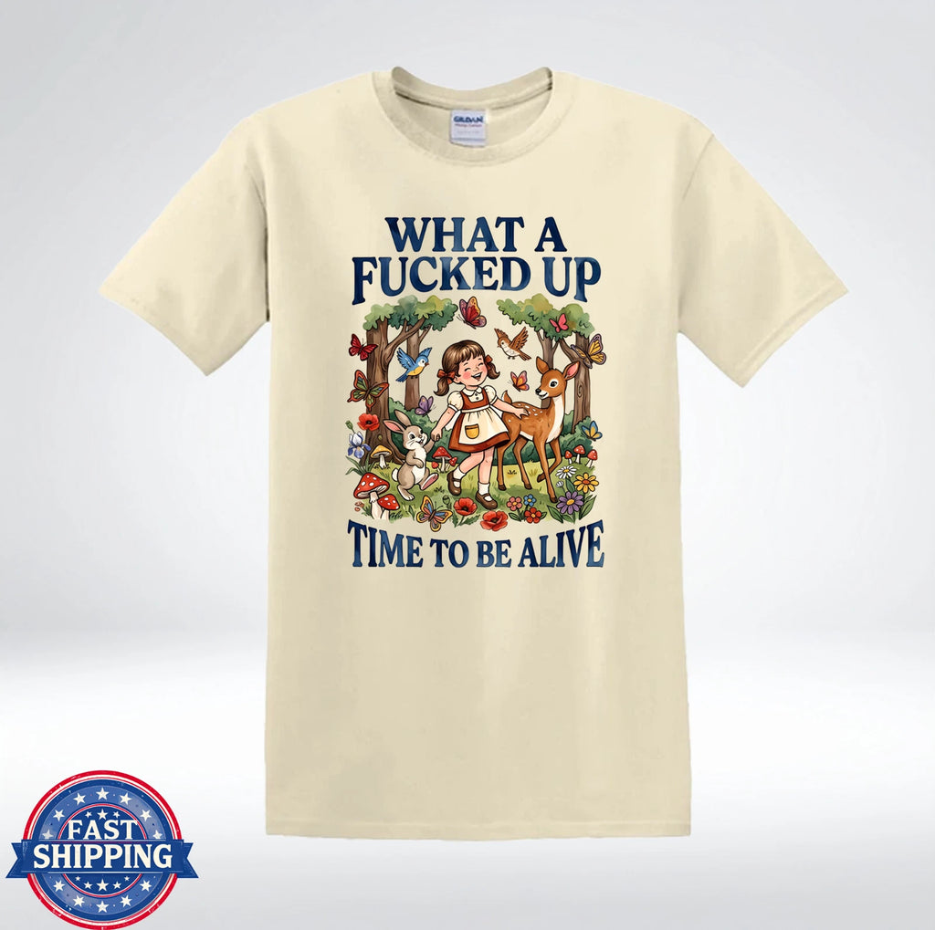 What A F*cked Up Time Funny Retro T-Shirt