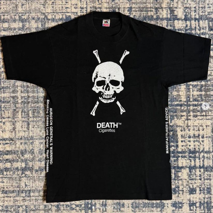 90s DEATH CIGARETTES Vintage T-Shirt Reprint