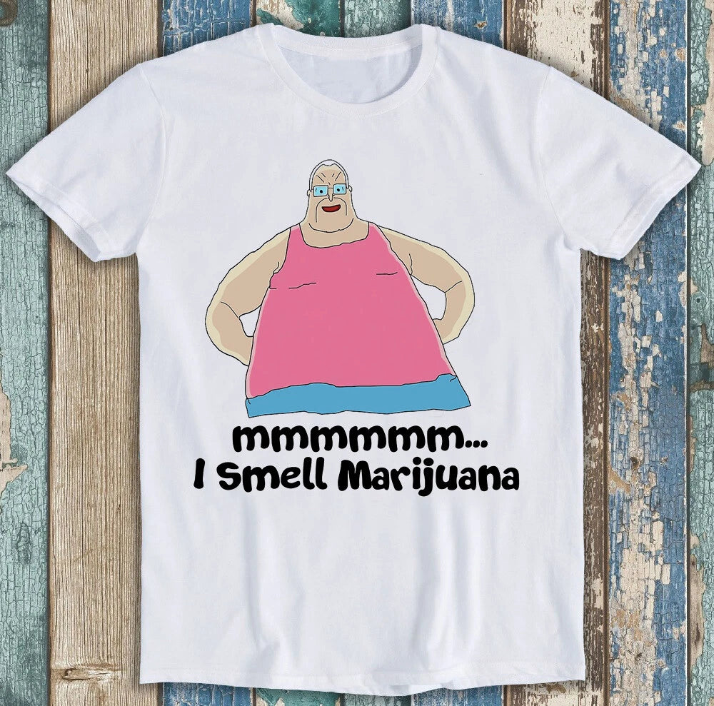 The Big Lez Show Squad I Smell Marijuana Sasquatch Funny Gift Tee T Shirt M1434