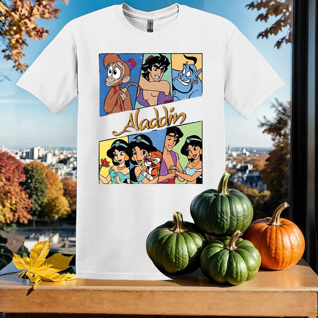 Disney Aladdin Character Shirt, T-shirt T shirt Men Women Unisex Tshirt SY94