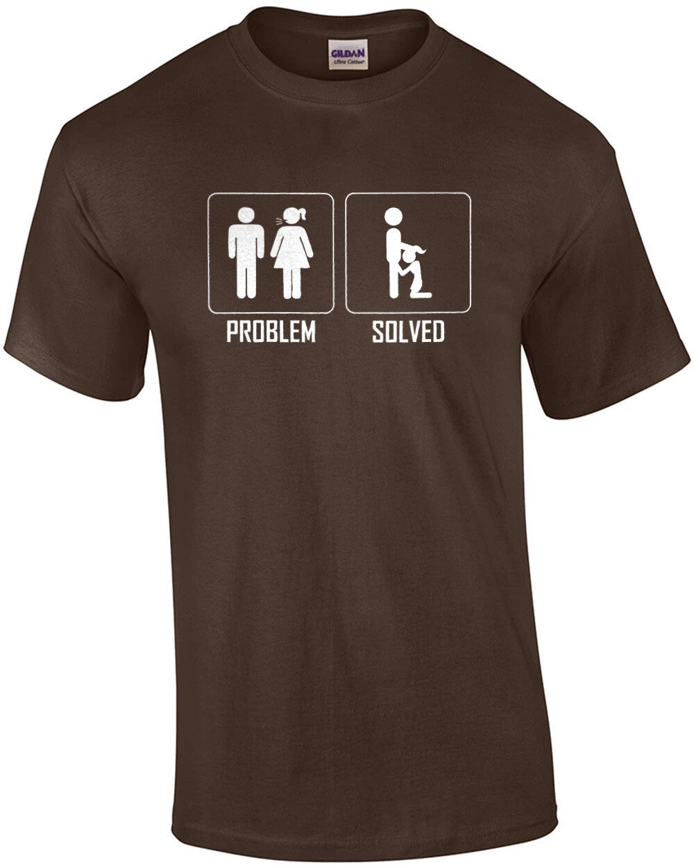 Problem Solved - Offensive Sexual T-Shirt