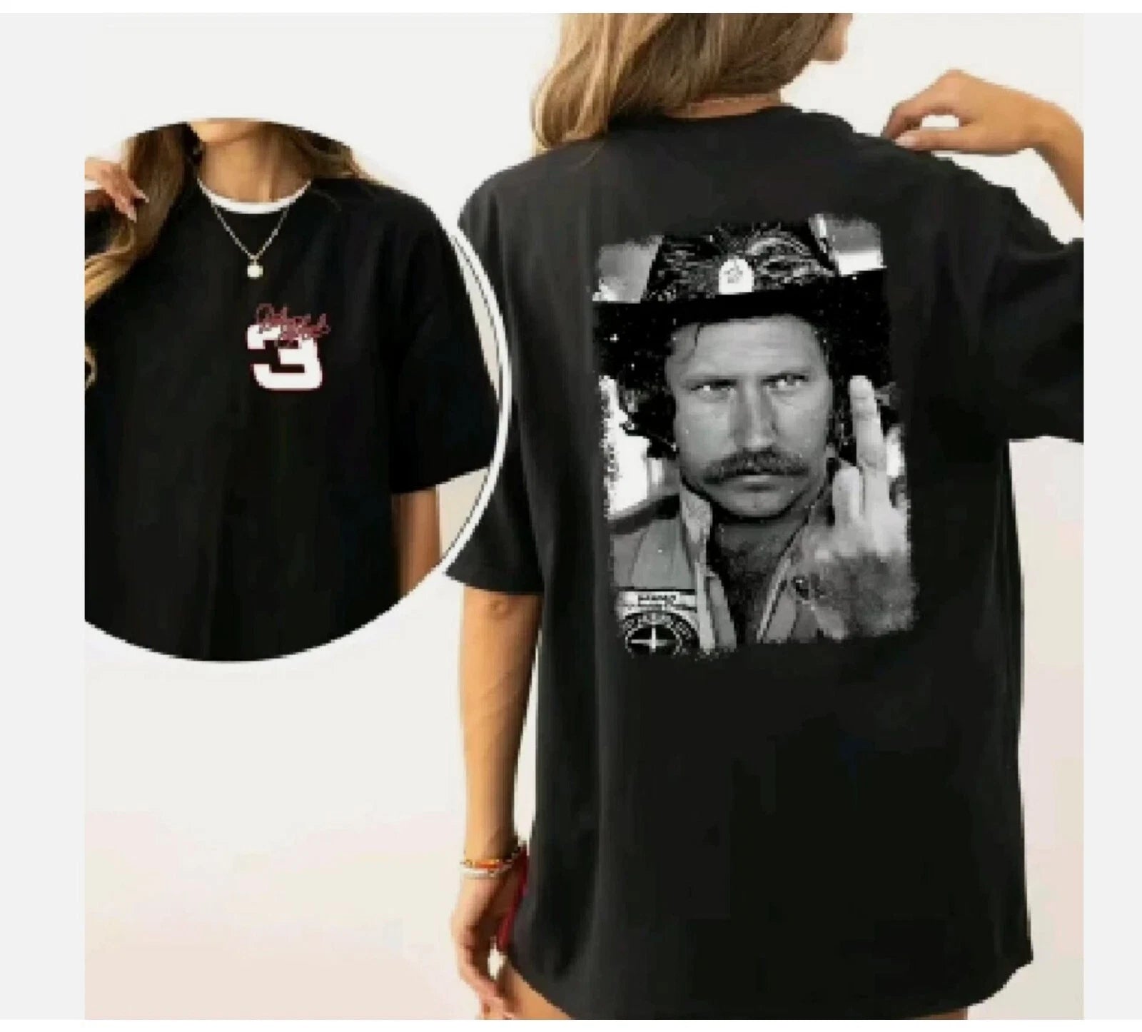 dale earnhardt finger ver2 90s T-Shirt For Fan