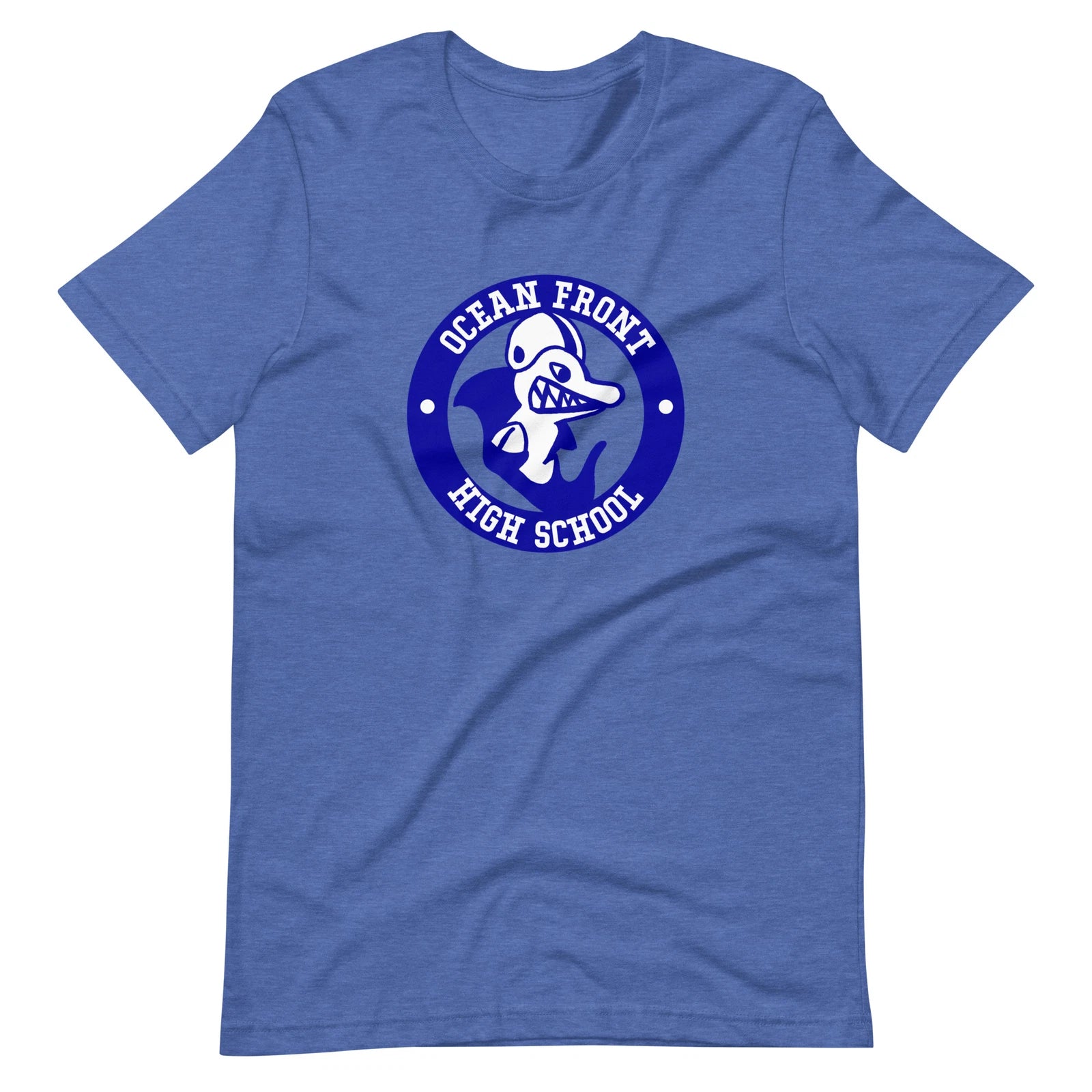Ocean Front Sharks T-Shirt Summer School 80s Movie